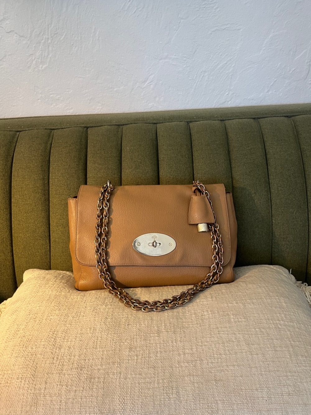 Mulberry Medium Lily Shoulder Bag Deer Brown